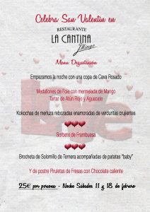Menú Degustación San Valentín