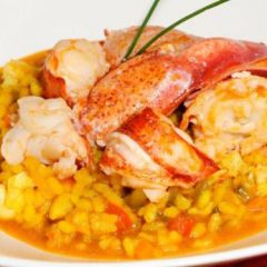 Un bogavante para una cena elegante
