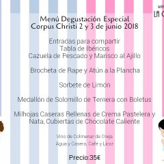 Menú Degustación Especial para El Corpus Christi