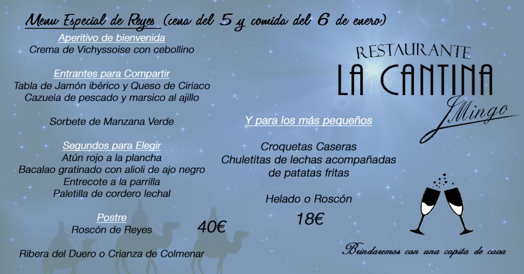 Menu Reyes