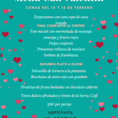 Menú San Valentín en Colmenar de Oreja
